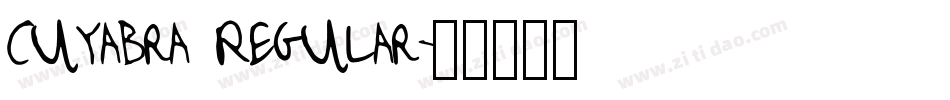 cuyabra Regular字体转换